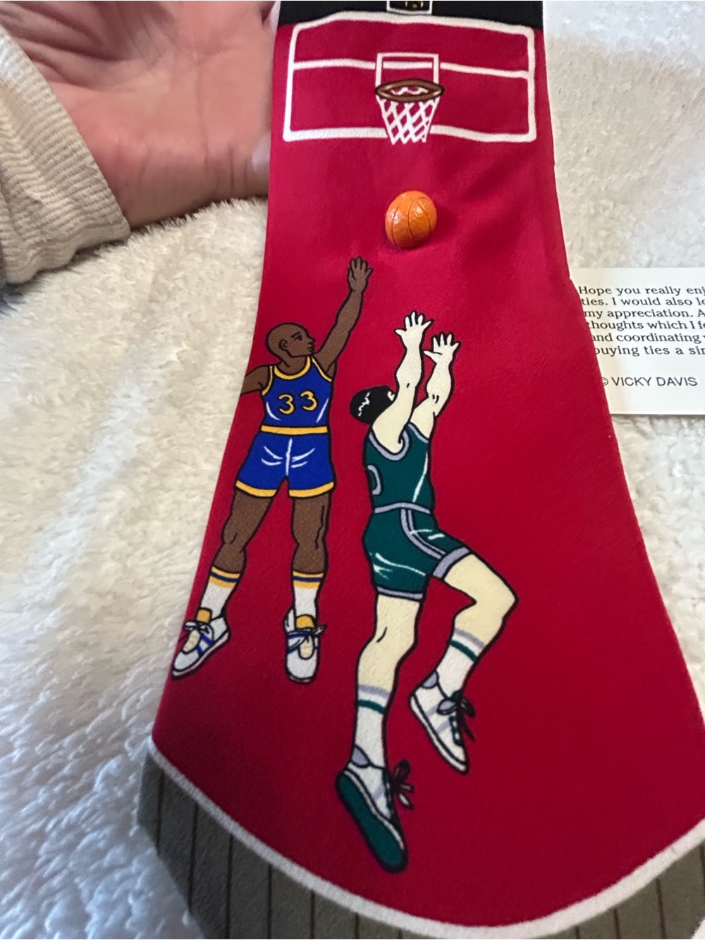 Vintage “Lay Up” Basketball Novelty Necktie